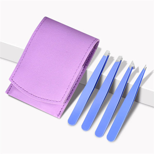 Eyebrow Tweezer Colorful Hair Beauty Fine Hairs Puller Stainless Steel